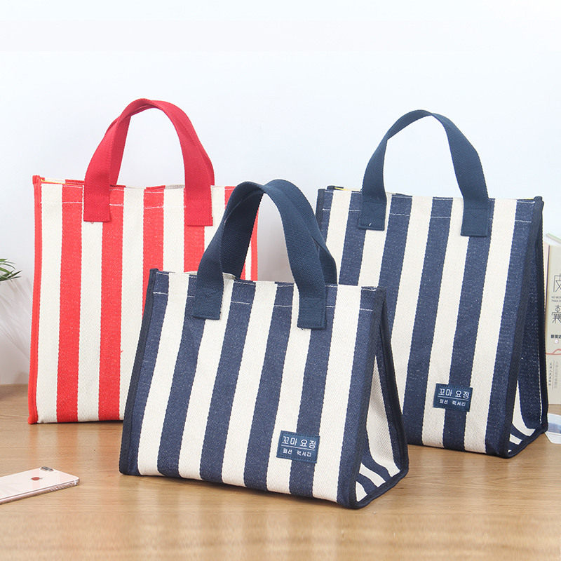 stripe Canvas bag Korean Edition student Bag go out Bags High-capacity Buy food waterproof Shopping reticulein the Storage consolidation , Home Storage appliances , Pouch , Shopping Bag/Bags  category - from Buy2taobao.com to provide professional Taobao agent buy service