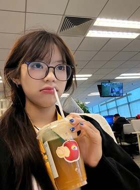 海的潮 乳咖大版 橄榄绿 韩系日系学院风显脸小细框镜框 可配眼镜