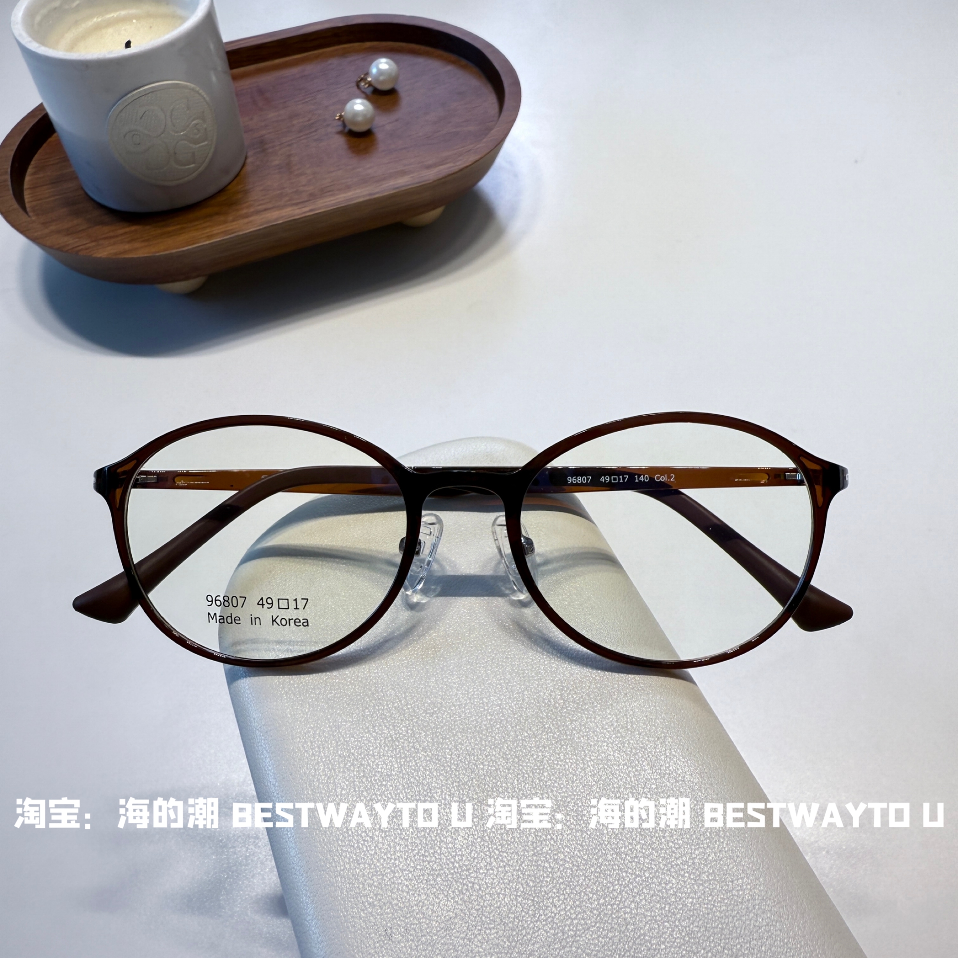 海的潮可爱小孩框书呆子镜框