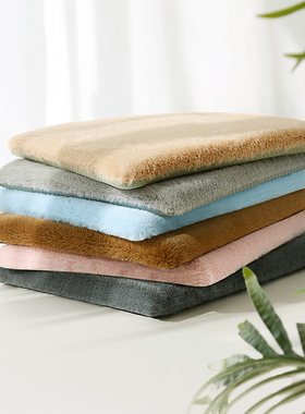 冬季坐垫毛绒保暖椅子垫办公室久坐椅垫软慢回弹记忆棉汽车座垫