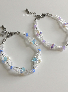 一抹清澈初恋海洋气泡梦幻手链