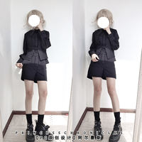 【PC Original Design 】 Silver Ling Retro and elegant British Gothic style versatile men's and women's shorts thumbnail 4