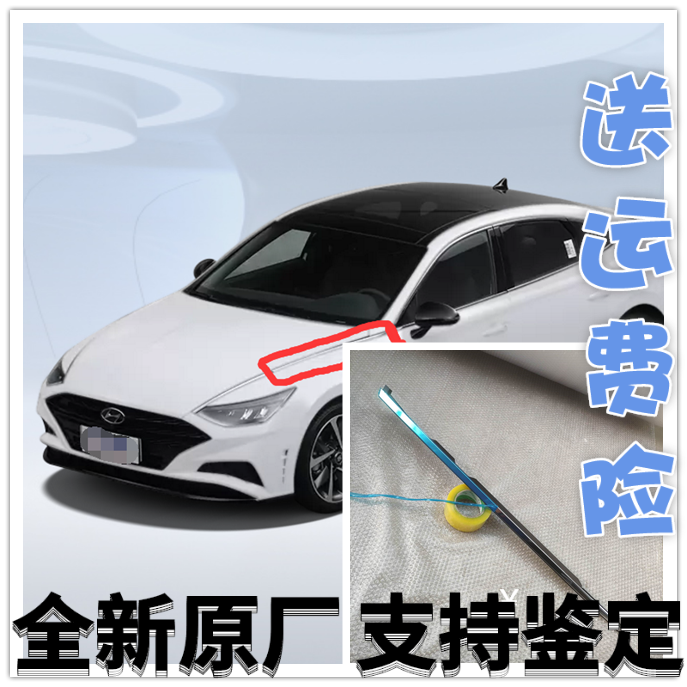 索纳塔十代翼子板亮条电镀装饰条索10叶子板机盖两侧镀铬镶条原车