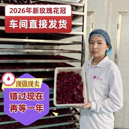 头采平阴重瓣红玫瑰花冠茶无硫