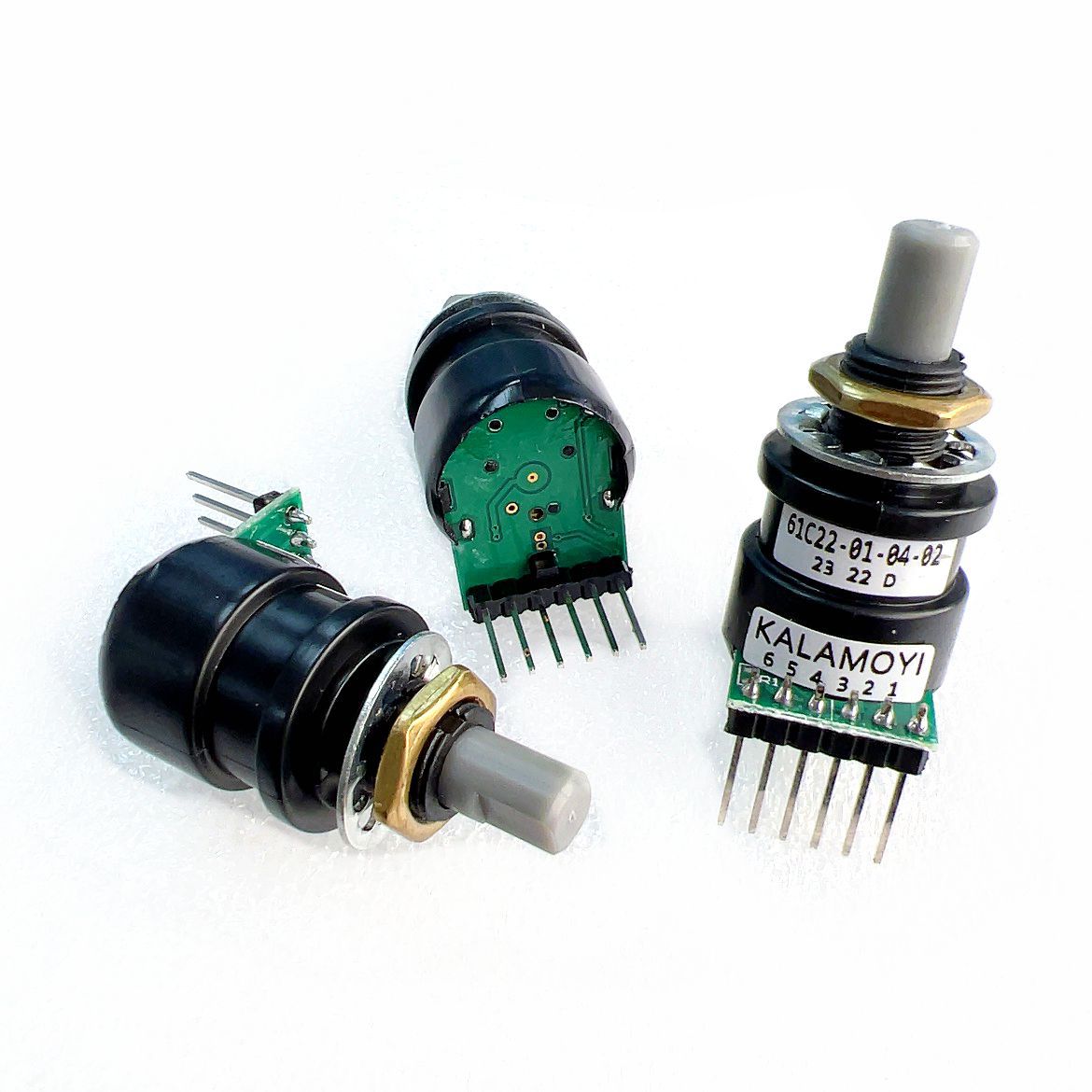 HUAVEI.CN/KALAMOYI光电编码器A61C22-01-04-02-5工控机旋转按钮