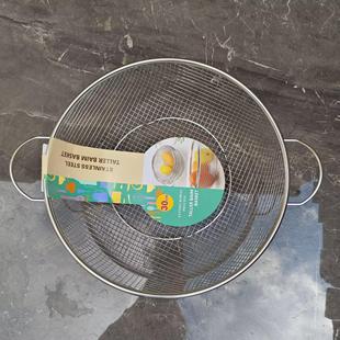 沥菜筛子沥水篮盆大孔篮子厨房不锈钢洗水果盘黄豆挂式厨房菜篮子