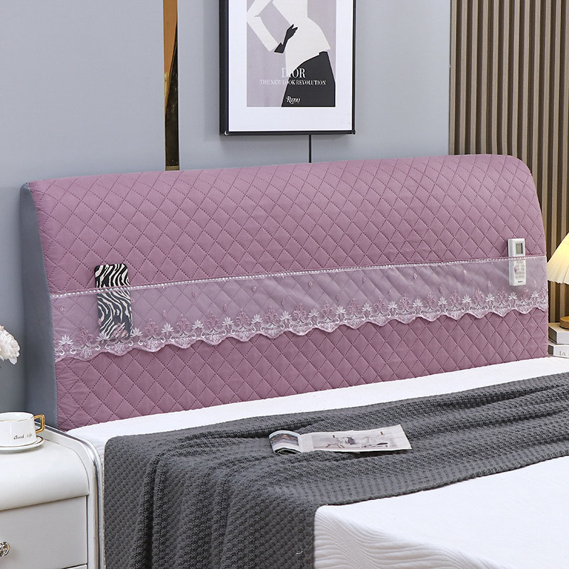 新款夹棉全包布艺床头罩弹力软包床头套罩木板欧式床头靠垫防尘罩,居家布艺,床头罩,淘宝优惠券,粉丝福利购,淘宝优惠卷