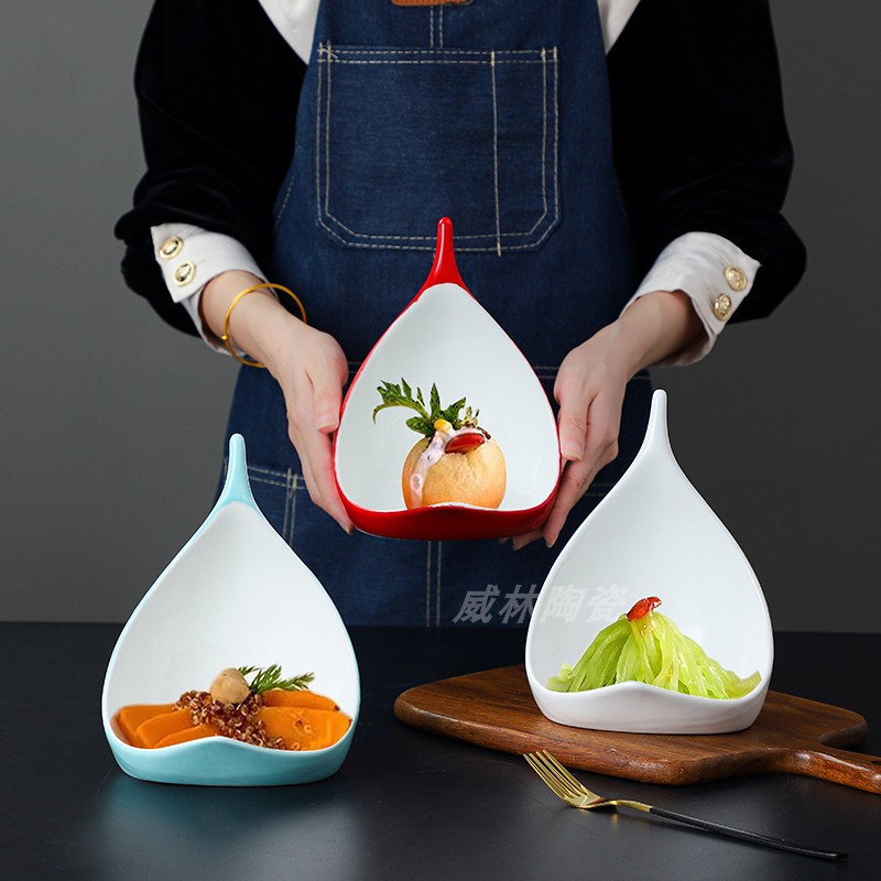 创意特色菜盘摆盘装饰陶瓷凉菜盘
