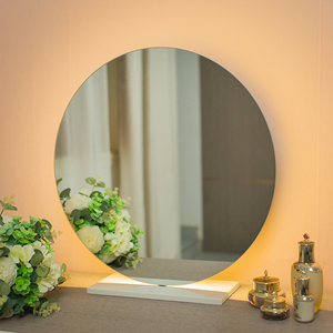 轻奢智能led氛围带灯梳妆台化妆镜桌面台式卧室网红大理石梳妆镜