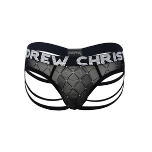 AndrewChristian新款囊袋半透后空性感男士丁字裤-92678