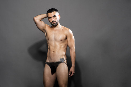 AndrewChristian透明双丁字裤