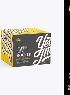 11549 快递打包礼盒包装盒子样机模板ps文件VI设计yellowimages