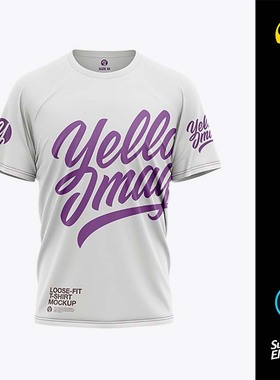 32472 潮牌T恤文化衫品牌VI设计样机模板PSD源文件yellowimages