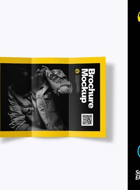 24740 三折页传单这贴效果ps样机文件下载VI展示yellowimage设计