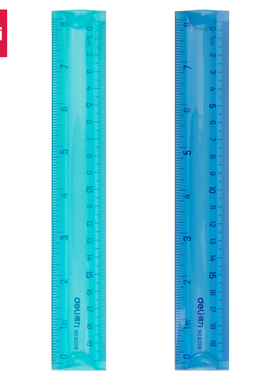 得力6208软尺子 20CM 30CM可弯曲日韩可爱塑料软尺 学生彩色直尺