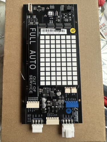全新上海现代电梯外呼显示板STVF9 横显示板HPI-WDOT。C26300069
