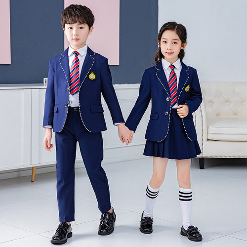 幼儿园园服春秋装新款儿童小西装帅气英伦学院风小学生校服LOGE