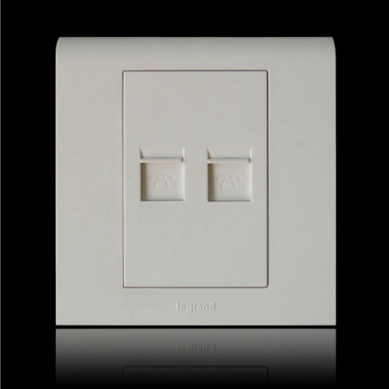 正品双电话插座legrand/罗格朗