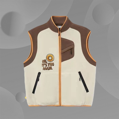 李宁正品秋冬季新款男悟行都市户外摇粒绒宽松无袖马甲AMDR075