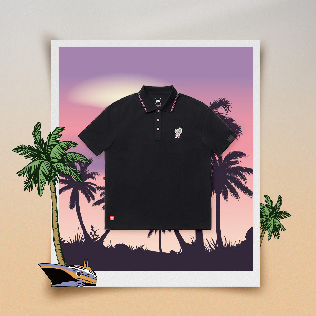 李宁正品BBC联名系列男子潮流休闲透气柔软舒适短袖POLO衫APLU925,运动服/休闲服装,运动POLO衫,淘宝优惠券,粉丝福利购,淘宝优惠卷