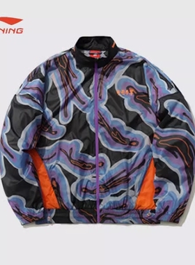 中国李宁正品系列男子宽松运动艺术风格外套AFDR295