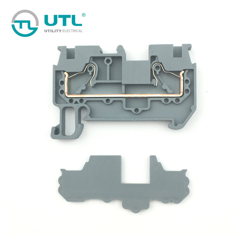 UTL尤提乐 JUT14-2.5直插式弹簧导轨接线端子排快速接线端子PT2.5
