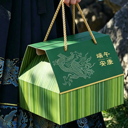 2026新款粽子礼品盒高级感端午节包装盒精美创意手提盒粽子礼盒空