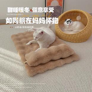 猫咪垫子睡觉用猫窝踩奶垫狗狗窝宠物毛毯子猫爬架保暖毛毯可定制