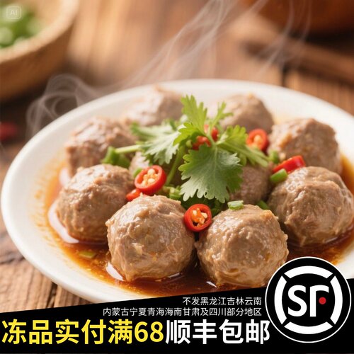 林三满农贸火锅潮汕牛肉丸250g