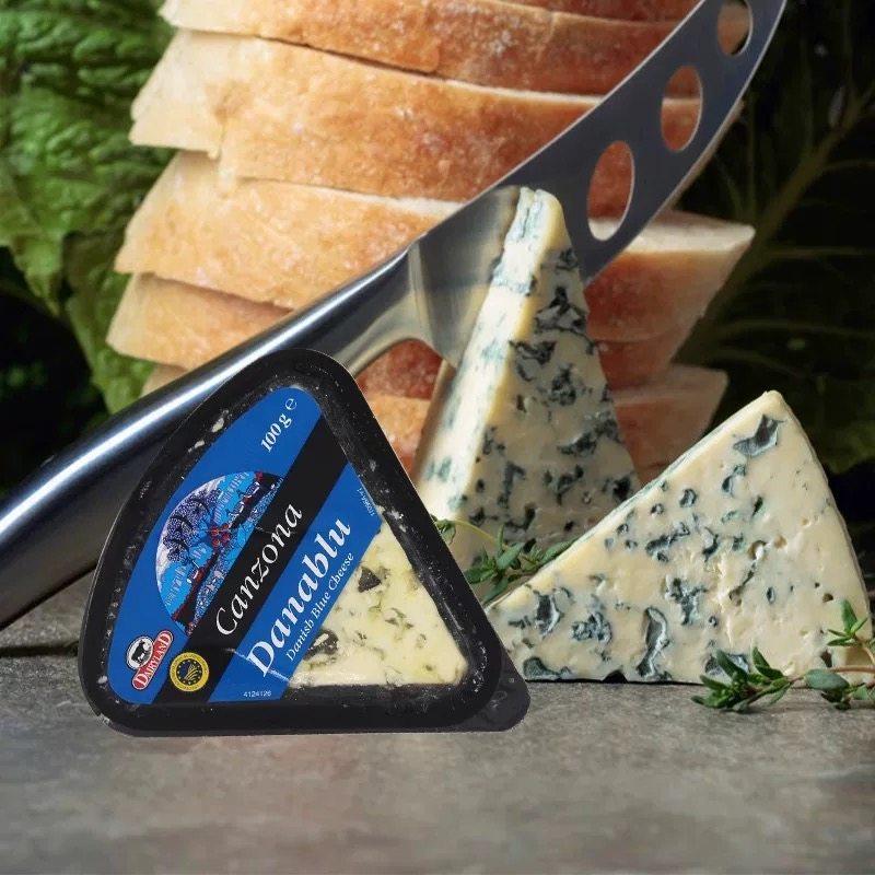 临期特价丹麦进口琪雷萨三角蓝纹奶酪100g烘焙即食西餐美味零食,咖啡/麦片/冲饮,原制奶酪,淘宝优惠券,粉丝福利购,淘宝优惠卷