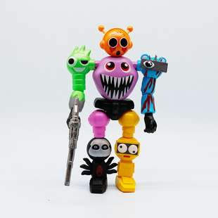 新款节奏盒子拼装机器人益智玩具积木儿童节礼物游戏周边玩偶玩具