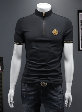 2026夏季IUIUG欧货时尚潮流丝光棉短袖t恤男D320-87623-实价-P60