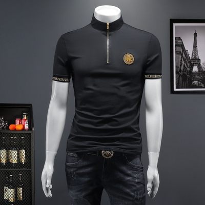 2026夏季IUIUG欧货时尚潮流丝光棉短袖t恤男D320-87623-实价-P60