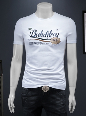 2025夏季欧货 IUIUG轻奢潮流刺绣丝光棉短袖t恤男 D320-88115-P75