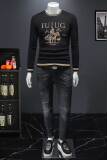 2025秋冬新款IUIUG轻奢潮流休闲卫衣打底衫假模D320-88176-P125，男装卫衣，电商D320-1