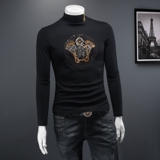 2023秋冬新款IUIUG轻奢品质半高领双面绒打底衫D322-87431-P100，男装卫衣，电商D320-1