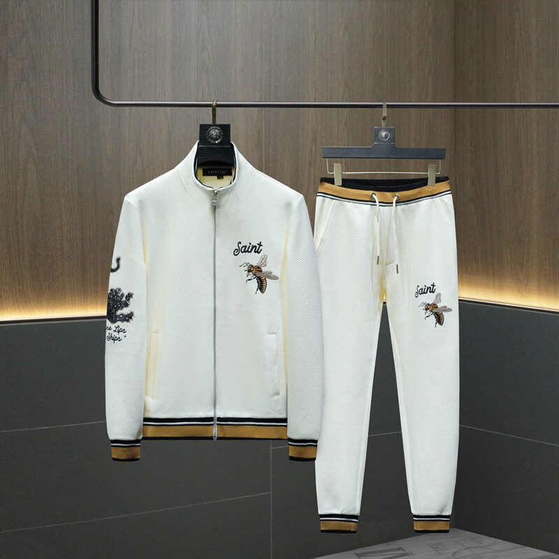 2025秋冬新款IUIUG轻奢潮流卫衣男休闲运动套装D320-T87230-P280,男装休闲套装,电商D322