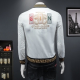 2023新款IUIUG欧货轻奢修身潮流休闲男士夹克D322-87378-P145，男装夹克，电商D320-1