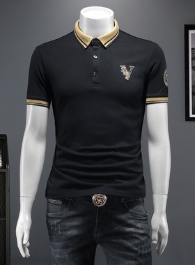 2026夏季IUIUG欧货时尚潮流丝光棉短袖t恤男D320-87206-实价P60