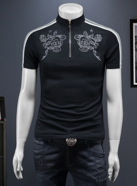 2026夏季新款 IUIUG欧货时尚潮流丝光棉短袖t恤男D320-88097--P80