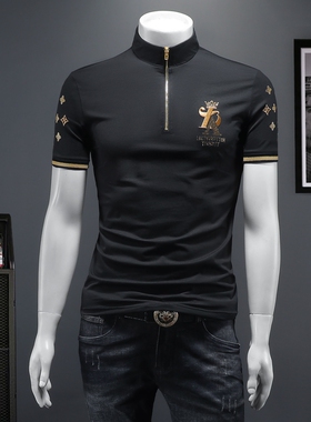 2026夏季IUIUG欧货时尚潮流丝光棉短袖t恤男D320-87570-实价-P60