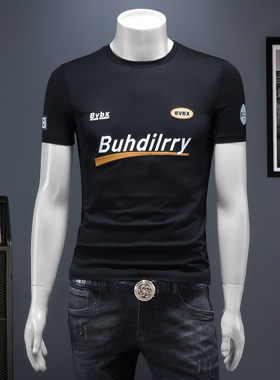 2026夏季新款 IUIUG欧货时尚潮流丝光棉短袖t恤男D320-87963--P75