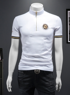 2026夏季IUIUG欧货时尚潮流丝光棉短袖t恤男D320-87586-实价-P60