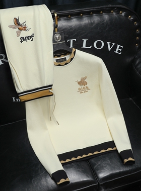 2025秋冬新款 IUIUG轻奢潮流卫衣男休闲运动套装D320-T88219-P260