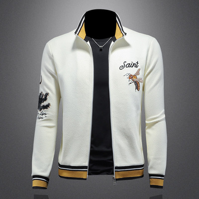 2025秋冬新款 IUIUG轻奢潮流男士休闲夹克镂空D322-87230-P145