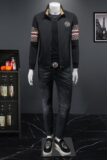 2023新款IUIUG欧货轻奢修身潮流休闲男士夹克D322-87254-P145，男装夹克，电商D320-1