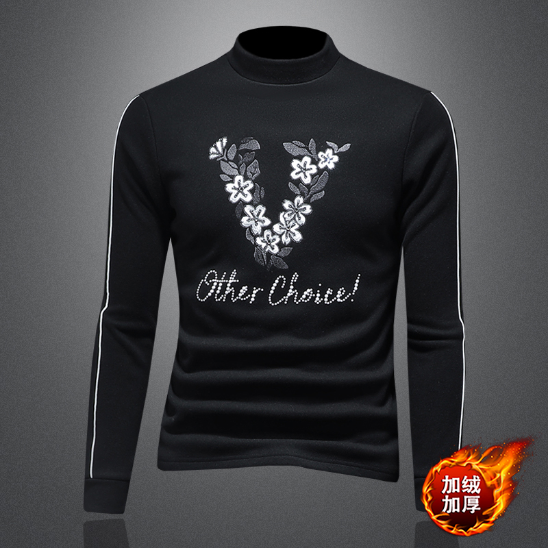 2025秋冬新款羊毛打底衫轻奢品质半高领D320-88412-P115，男装卫衣，电商D320-1