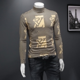 2023秋冬新款IUIUG轻奢品质半高领双面绒打底衫D320-27988-P100，男装卫衣，电商D320(原D215)