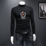 2023秋冬新款IUIUG轻奢品质半高领双面绒打底衫D320-50037-P95，男装卫衣，电商D320(原D215)
