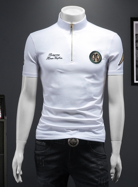 2026夏季IUIUG欧货时尚潮流丝光棉短袖t恤男D320-87553-实价-P60